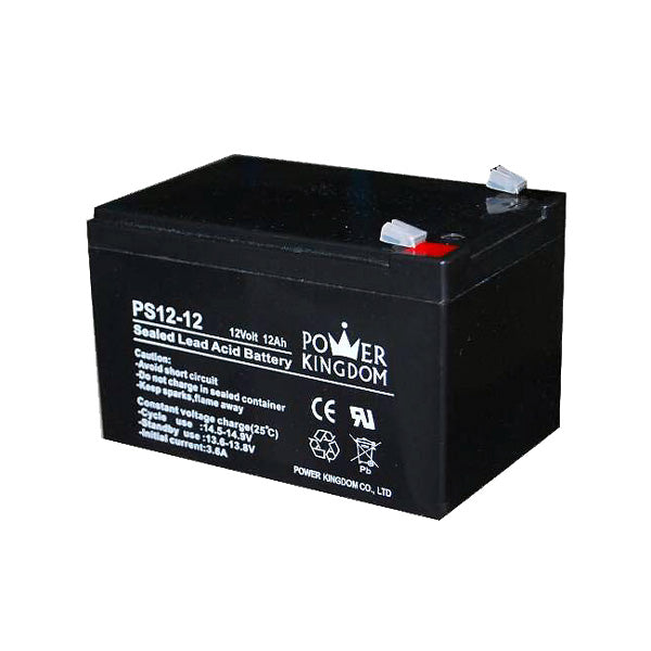 Power Kingdom PS12Ah 12V Sealed Battery - Sustainable.co.za