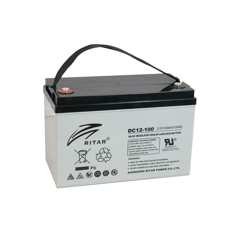 Ritar 100Ah 12V AGM Battery - Sustainable.co.za