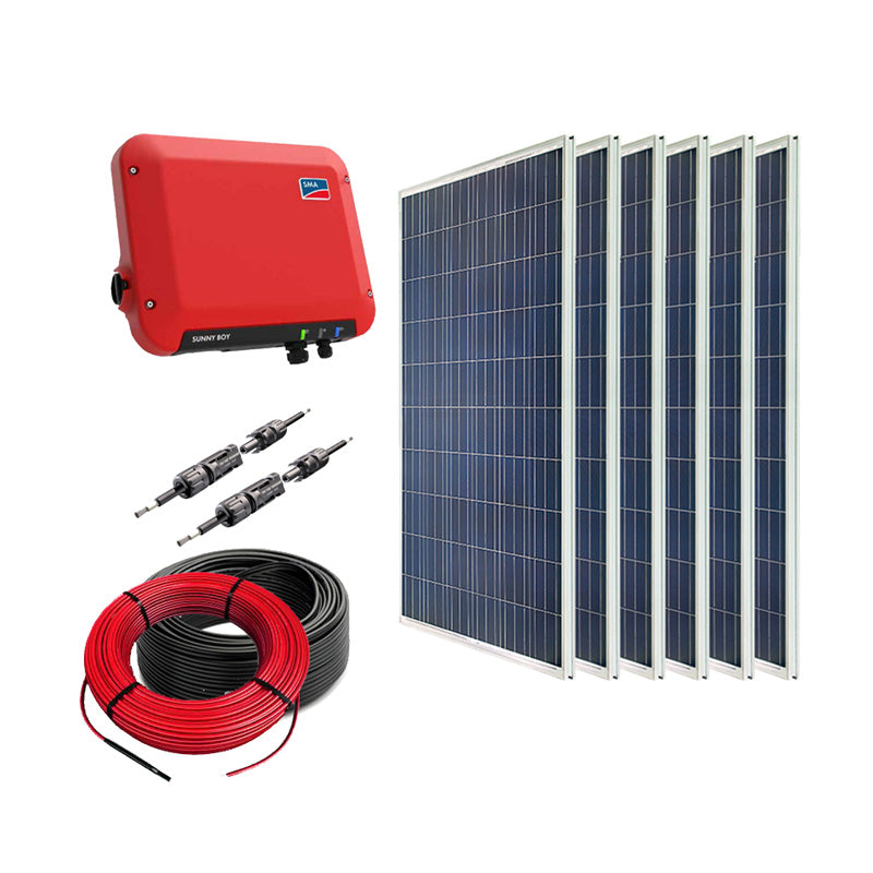 Sustainable.co.za 1.5kWp Grid-Tied System Solar Power Kit