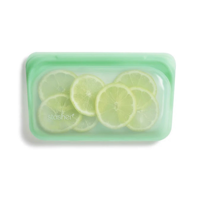 Stasher Reusable Silicone Snack Bag - Mint - Sustainable.co.za