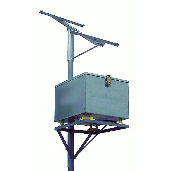 Sustainable Pole Mounted Solar Panel Bracket and Battery Box
