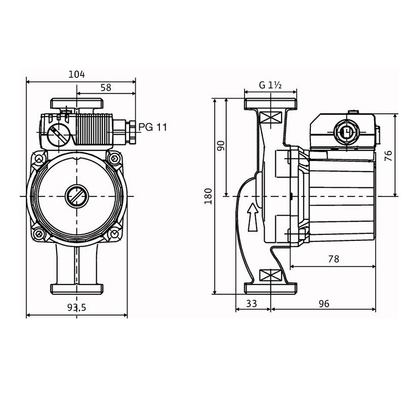Wilo Star RS 25/6 RG Electric Circulation Pump
