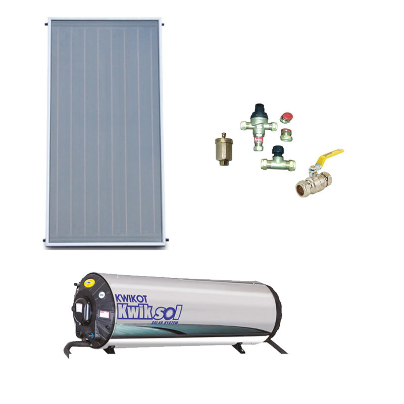 300L Vertical Flatplate Thermosiphon Solar Water Heating Kit - Sustainable.co.za