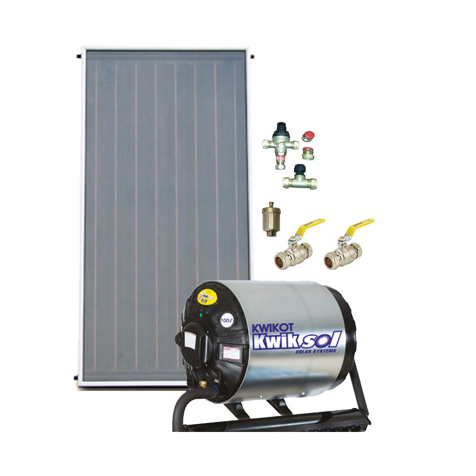 100L Vertical Flatplate Thermosiphon Solar Water Heating Kit - Sustainable.co.za